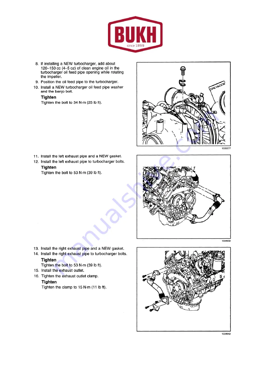 Bukh V8 Series Owner'S Manual Download Page 128