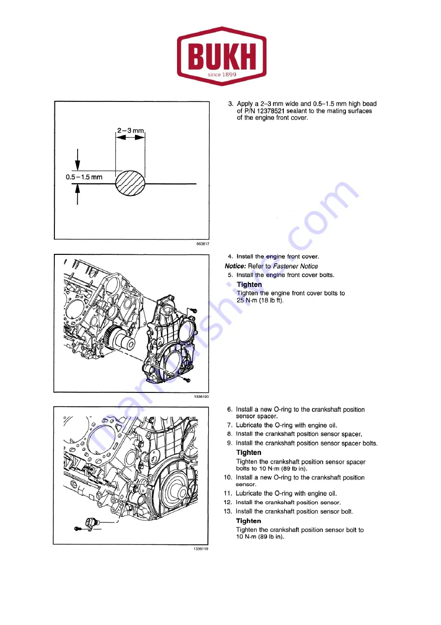 Bukh V8 Series Owner'S Manual Download Page 283