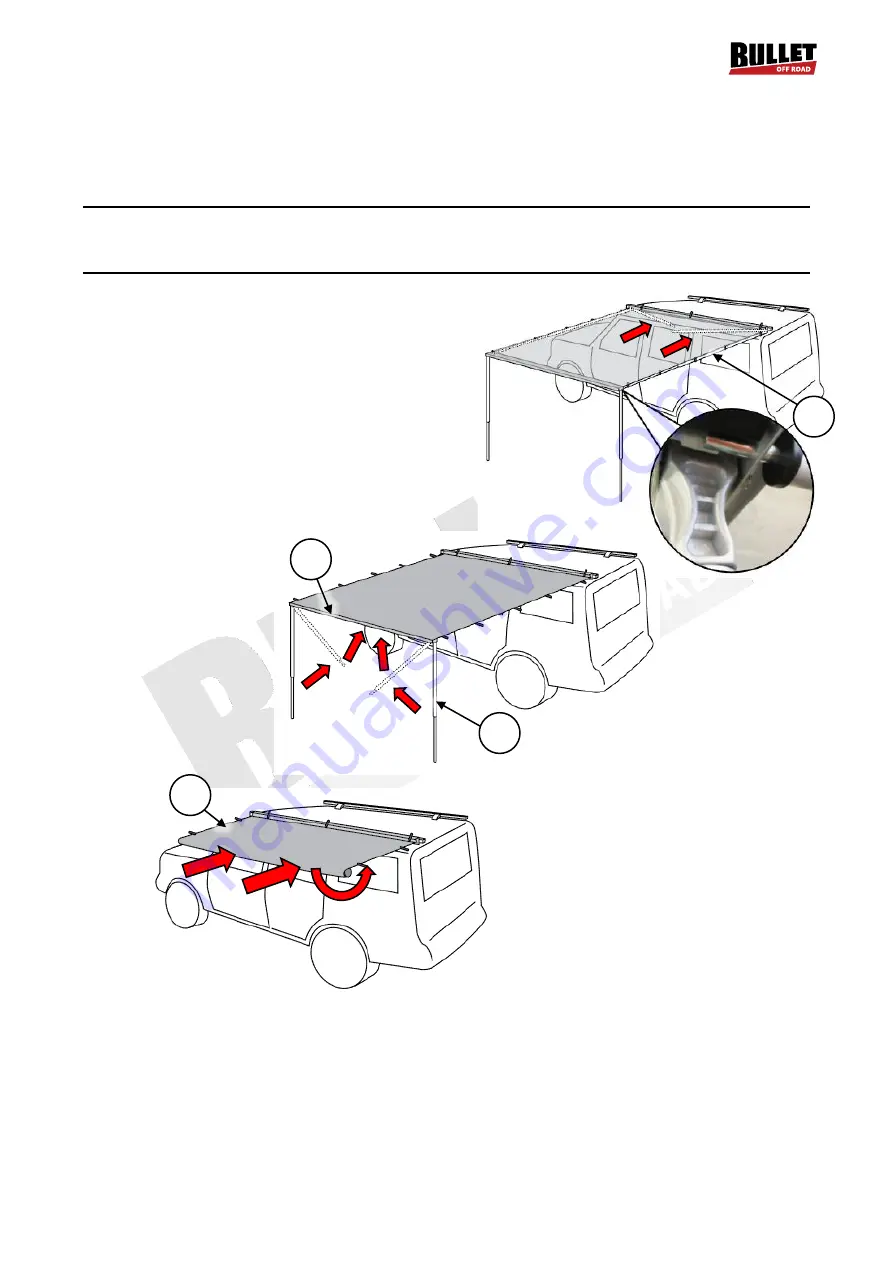 Bullet 4WD Awning Скачать руководство пользователя страница 8