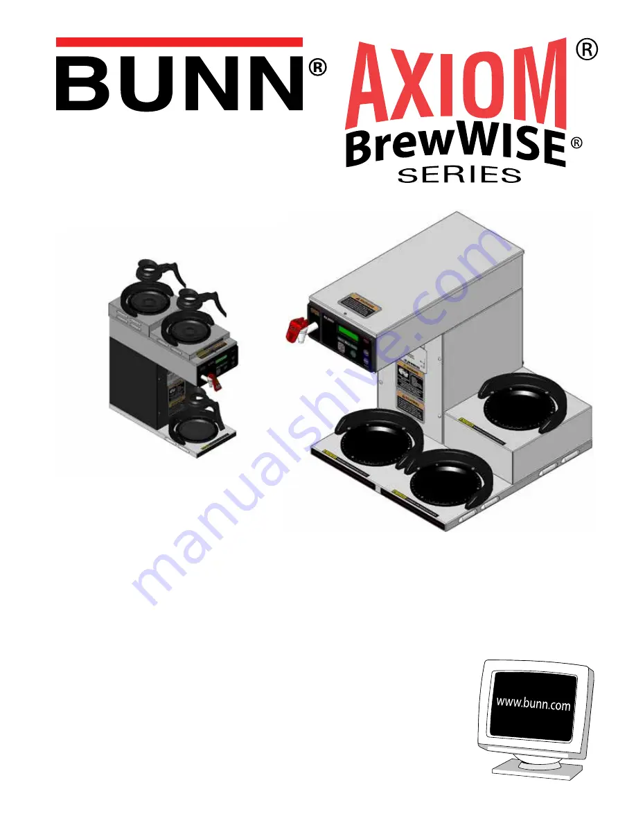 Bunn AXIOM BREWWISE Series Installation & Operating Manual Download Page 1