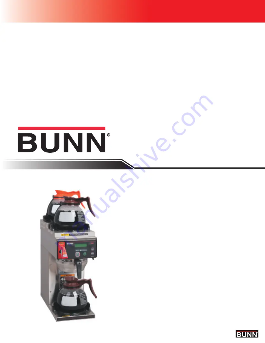 Bunn Axiom Series Technical Training Manual Download Page 1