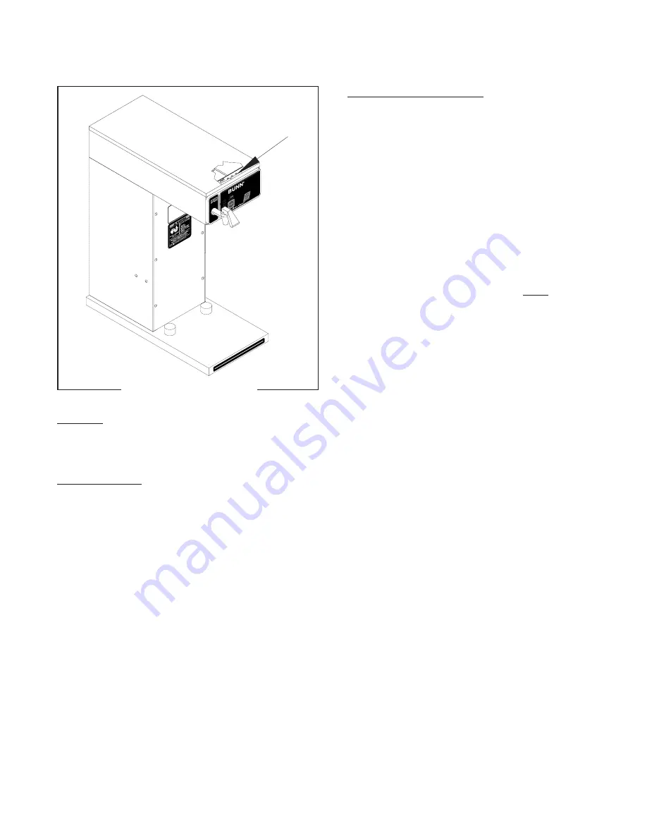 Bunn CDBC-APS Operating & Service Manual Download Page 21