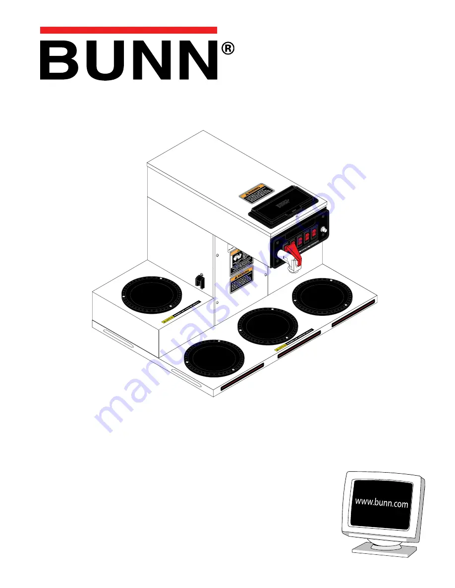 Bunn CRT5 Installation & Operating Manual Download Page 1