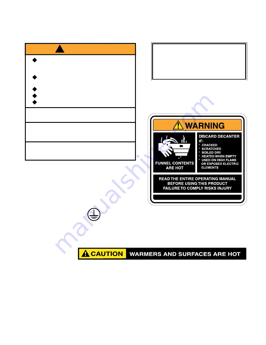 Bunn CRT5 Installation & Operating Manual Download Page 3