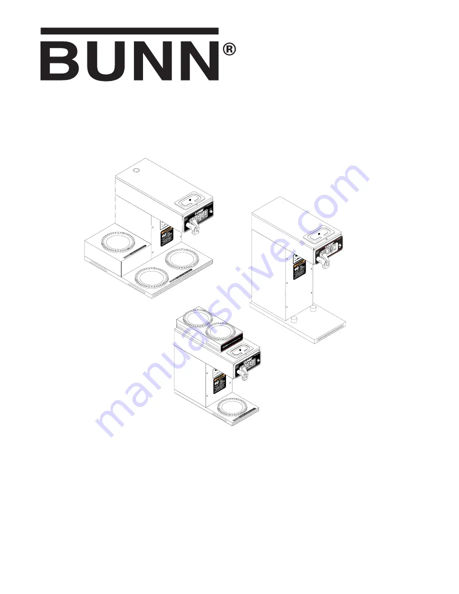 Bunn CWT APS-DV Скачать руководство пользователя страница 1