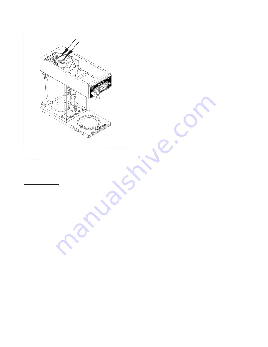 Bunn CWT APS-DV Operating & Service Manual Download Page 21