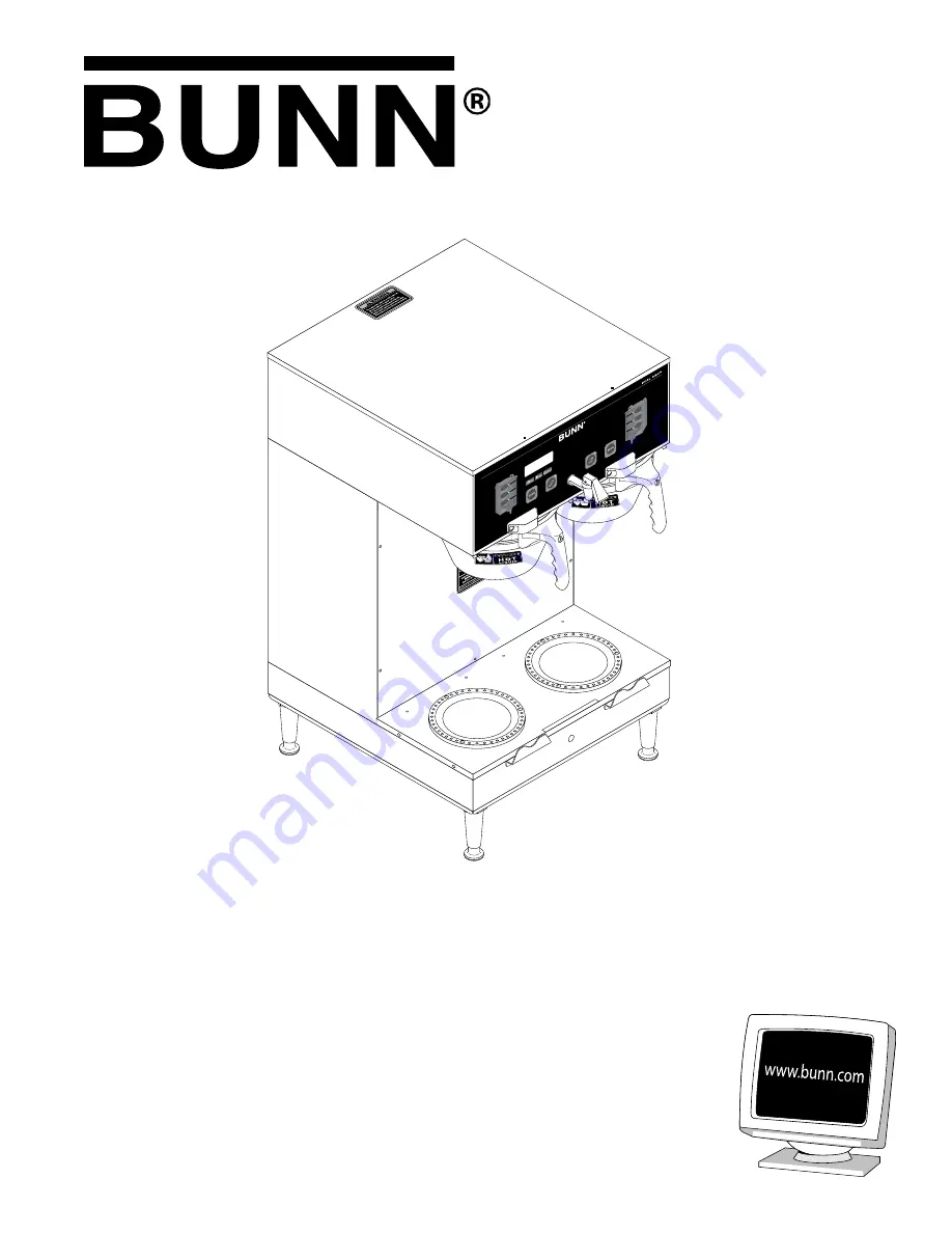 Bunn DUAL / GPR-DBC Installation & Operating Manual Download Page 1