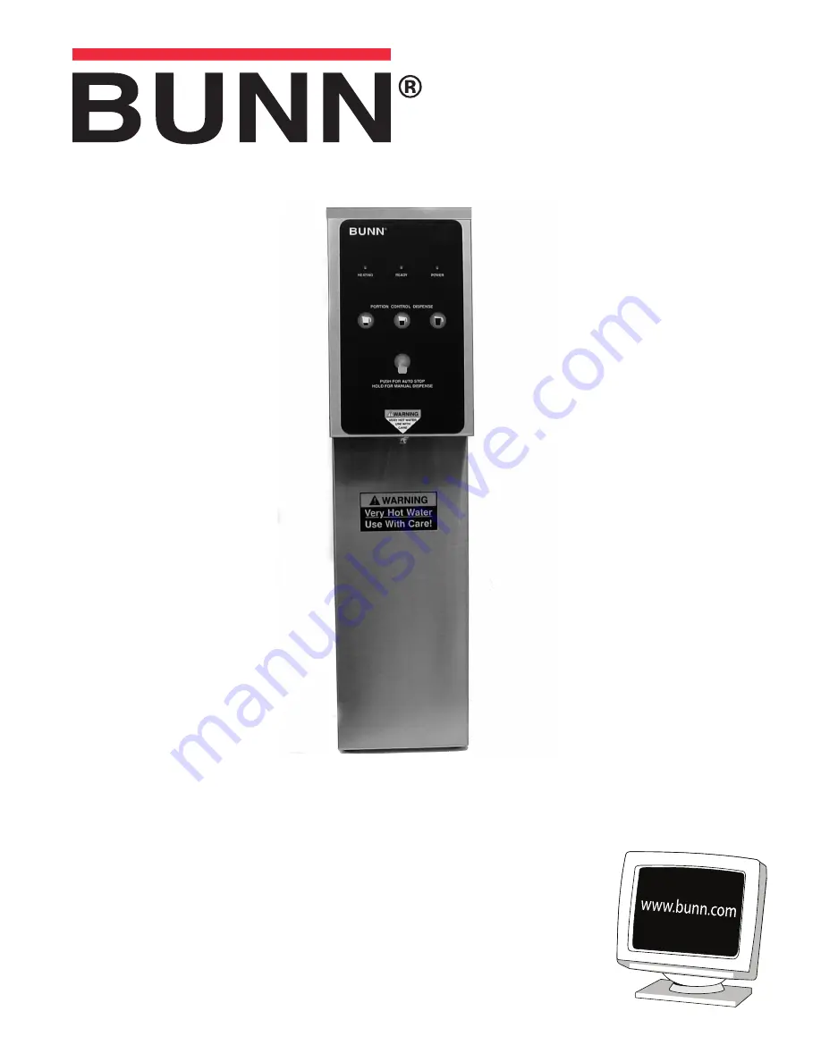 Bunn H5E-DV Installation And Operating Manual Download Page 1