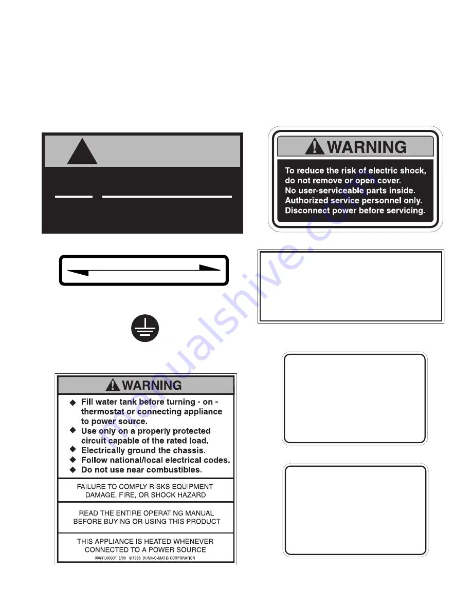 Bunn H5E-DV Installation And Operating Manual Download Page 3