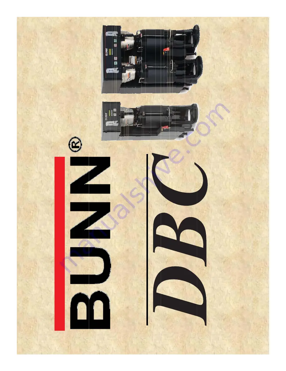 Bunn Single TF DBC Installation & Operating Manual Download Page 1