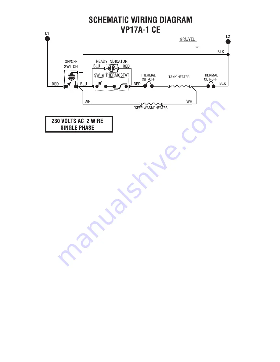 Bunn VP17 Series Service & Repair Manual Download Page 16