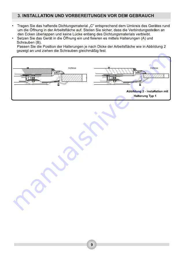 Burg BGF90AK Operating And Installation Instructions Download Page 11