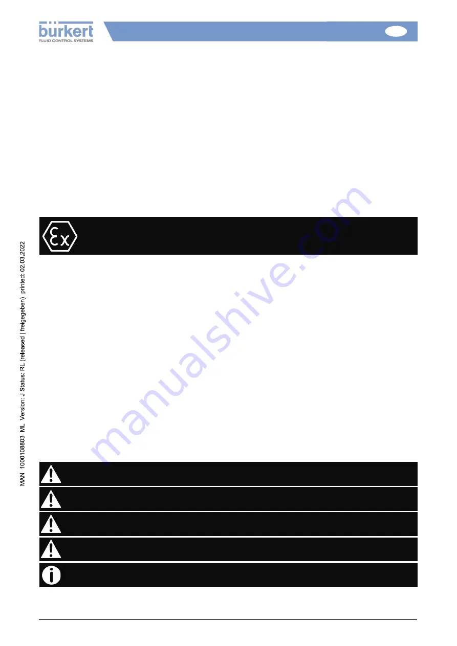 Burkert 100 Nm Installation And Operation Manual Download Page 42