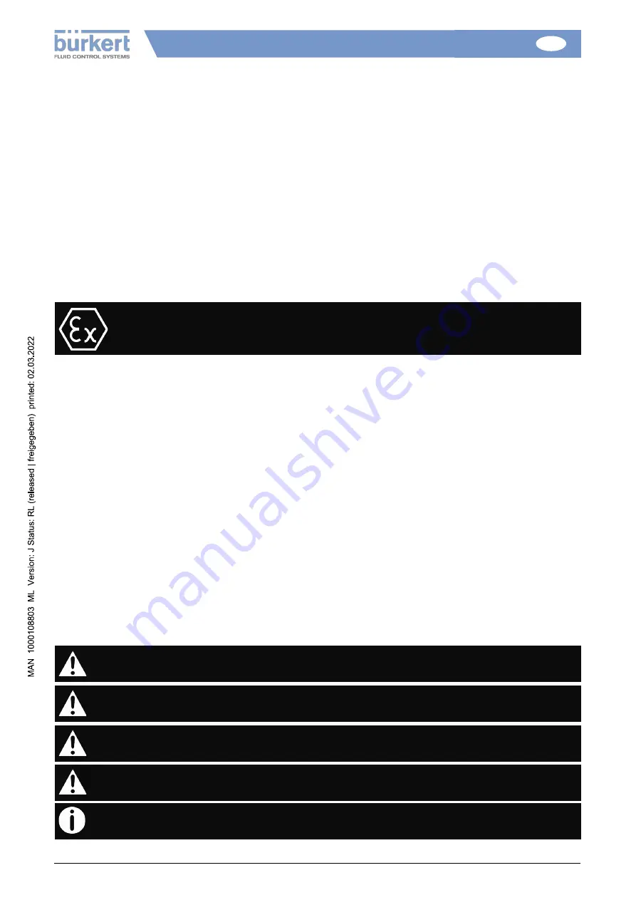 Burkert 100 Nm Installation And Operation Manual Download Page 98