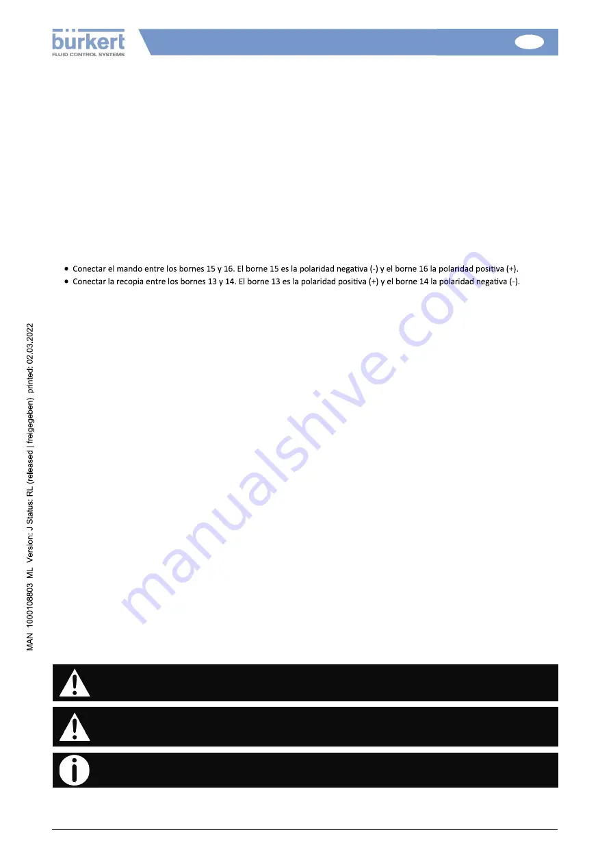 Burkert 100 Nm Installation And Operation Manual Download Page 108