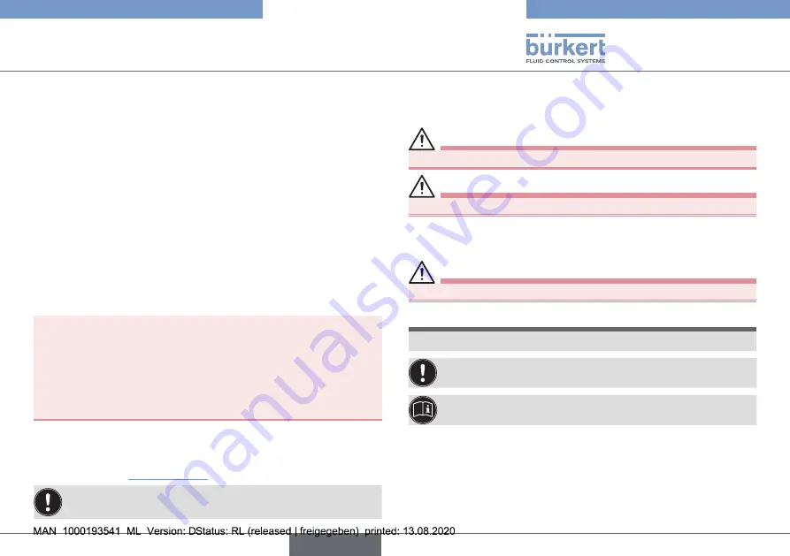 Burkert 141466 Quick Start Manual Download Page 30