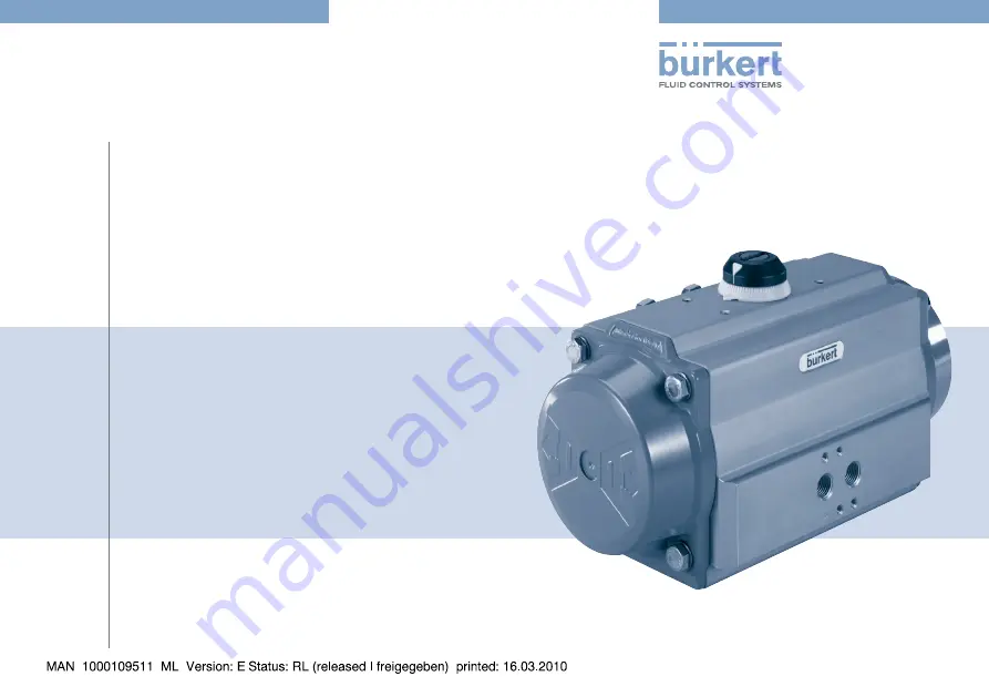 Burkert 2051 Operating Instructions Manual Download Page 1