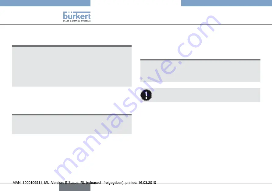 Burkert 2051 Operating Instructions Manual Download Page 26