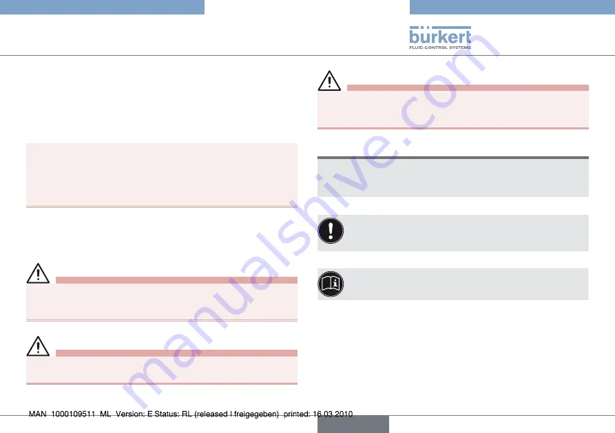 Burkert 2051 Operating Instructions Manual Download Page 29