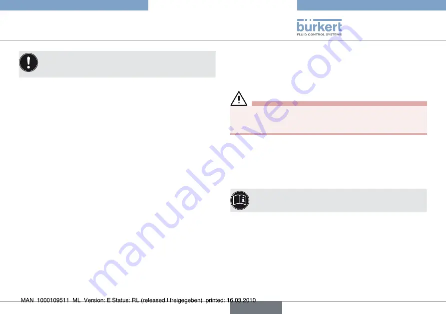 Burkert 2051 Operating Instructions Manual Download Page 49