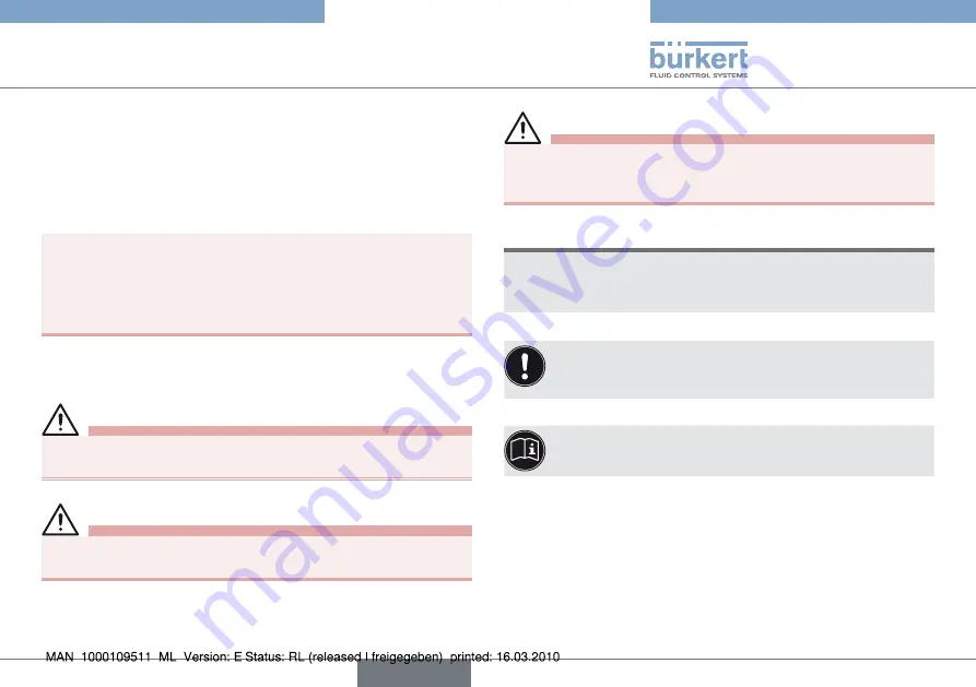 Burkert 2051 Operating Instructions Manual Download Page 53