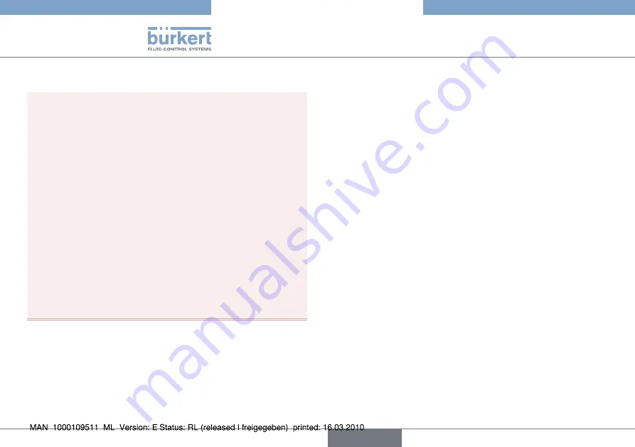 Burkert 2051 Operating Instructions Manual Download Page 54