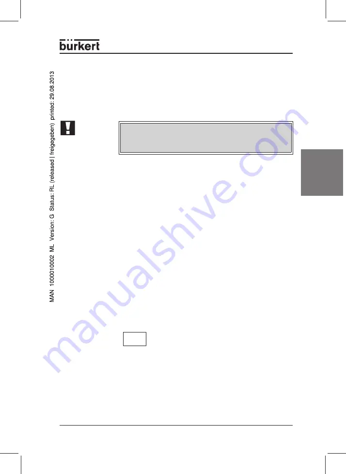 Burkert 3010 Operating Instructions Manual Download Page 15