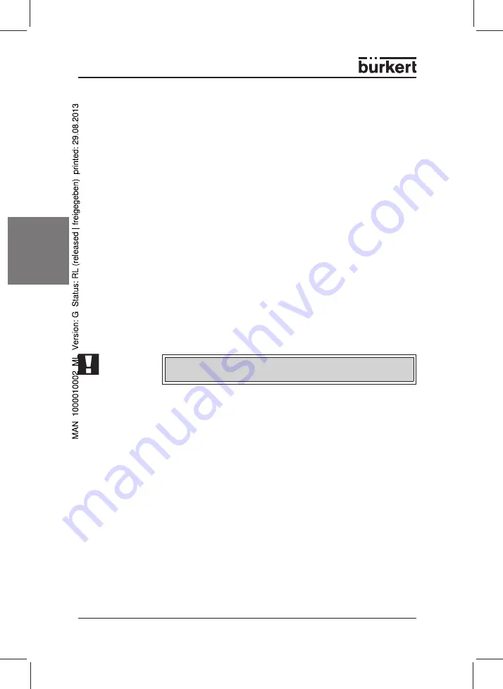 Burkert 3010 Operating Instructions Manual Download Page 16