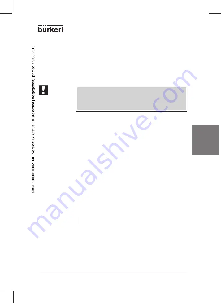 Burkert 3010 Скачать руководство пользователя страница 25