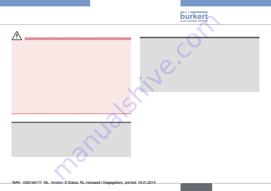 Burkert 8032 Operating Instructions Manual Download Page 7