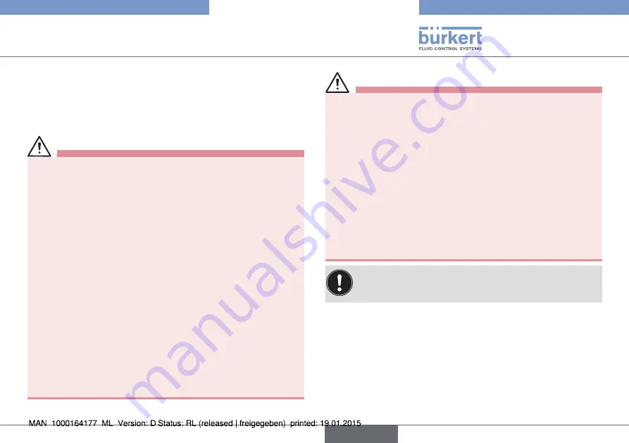 Burkert 8032 Operating Instructions Manual Download Page 63