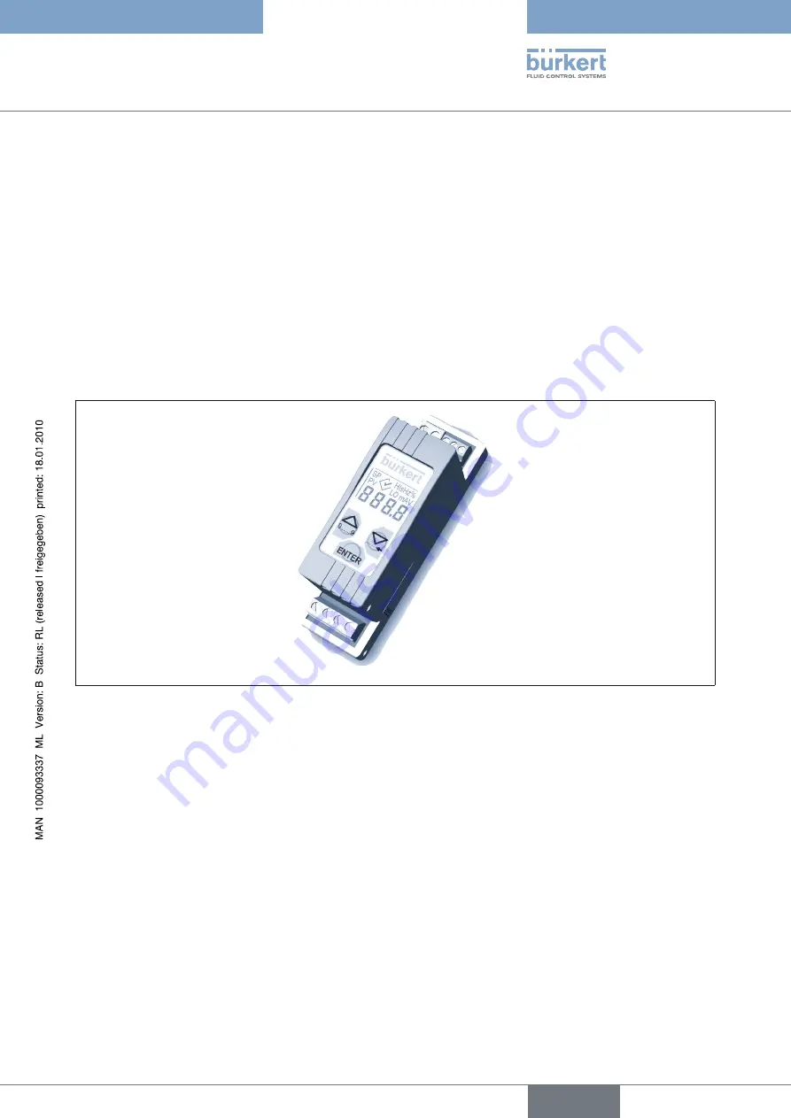 Burkert 8605 Series Operating Instructions Manual Download Page 11