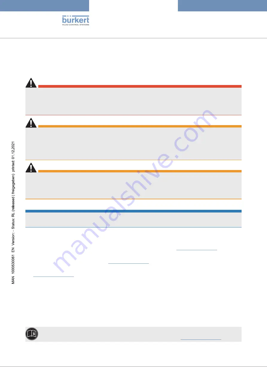 Burkert 8756 BATCH Operating Instructions Manual Download Page 24