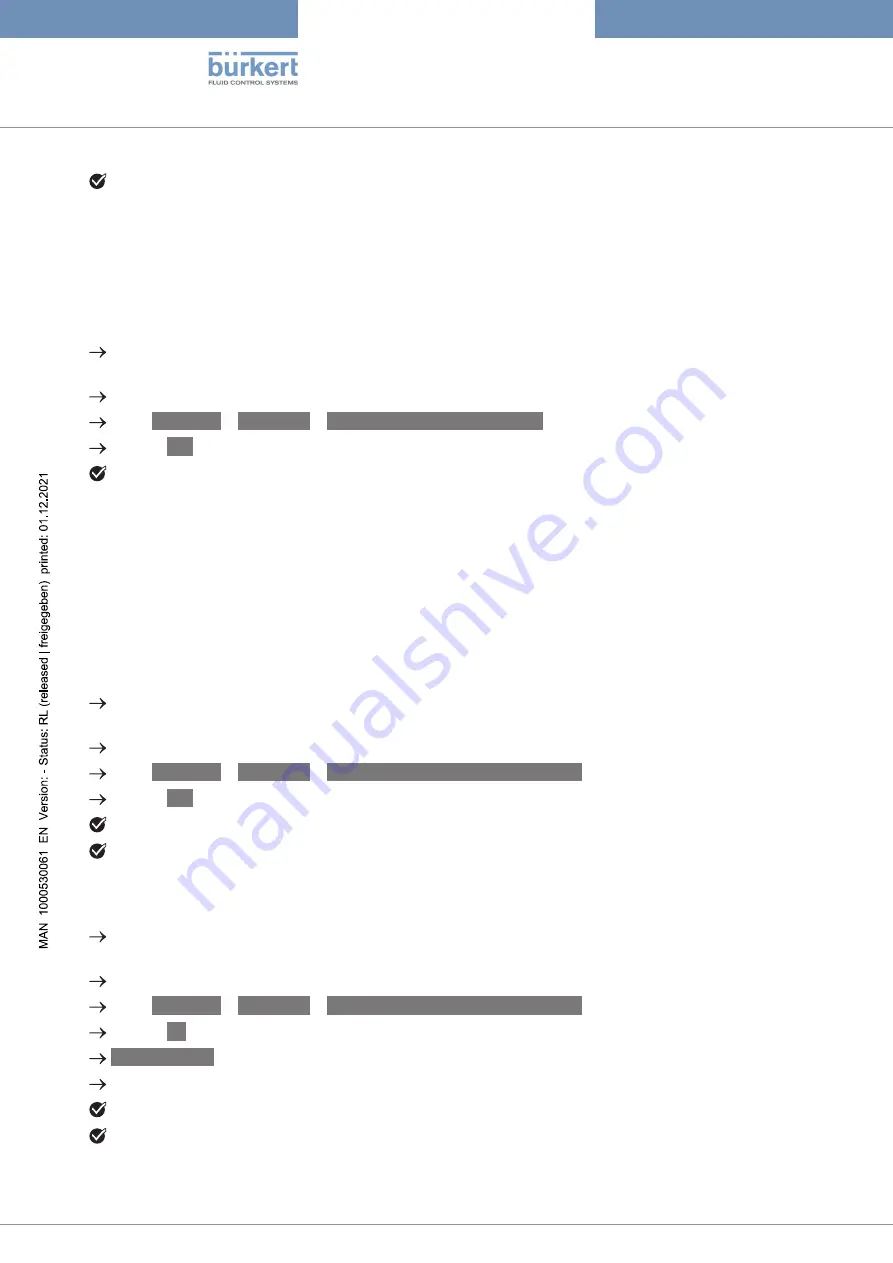 Burkert 8756 BATCH Operating Instructions Manual Download Page 36