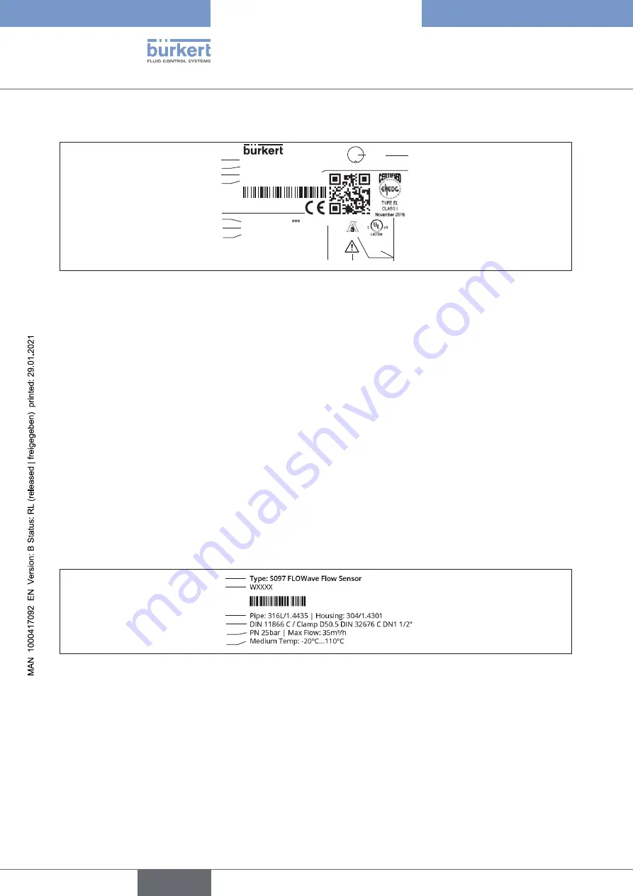 Burkert FLOWave S 8098 Скачать руководство пользователя страница 22