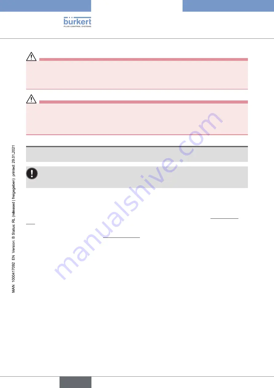 Burkert FLOWave S 8098 Скачать руководство пользователя страница 40