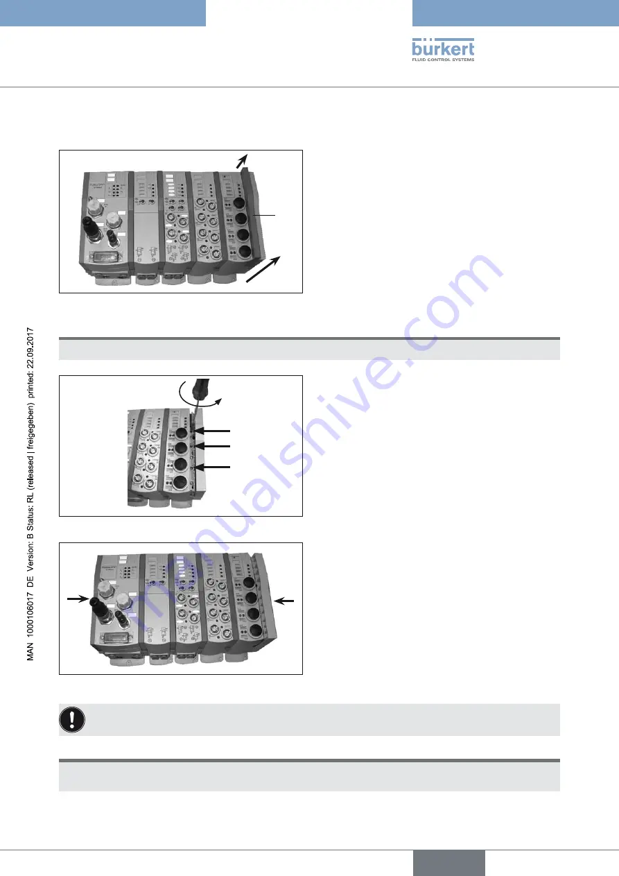 Burkert FreeLINE 8645 Supplementary Instructions Manual Download Page 7