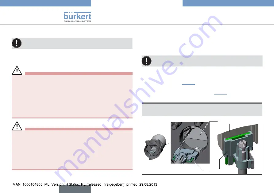 Burkert Positioner TopControl Basic 8696 Скачать руководство пользователя страница 12