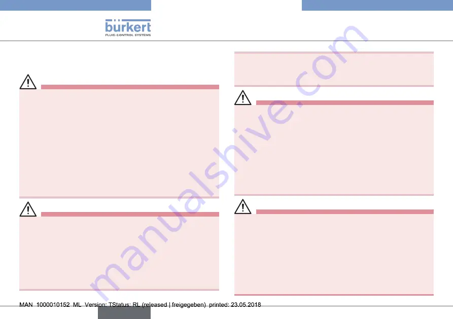 Burkert PTB 00 ATEX 2202 X Operating Instructions Manual Download Page 12