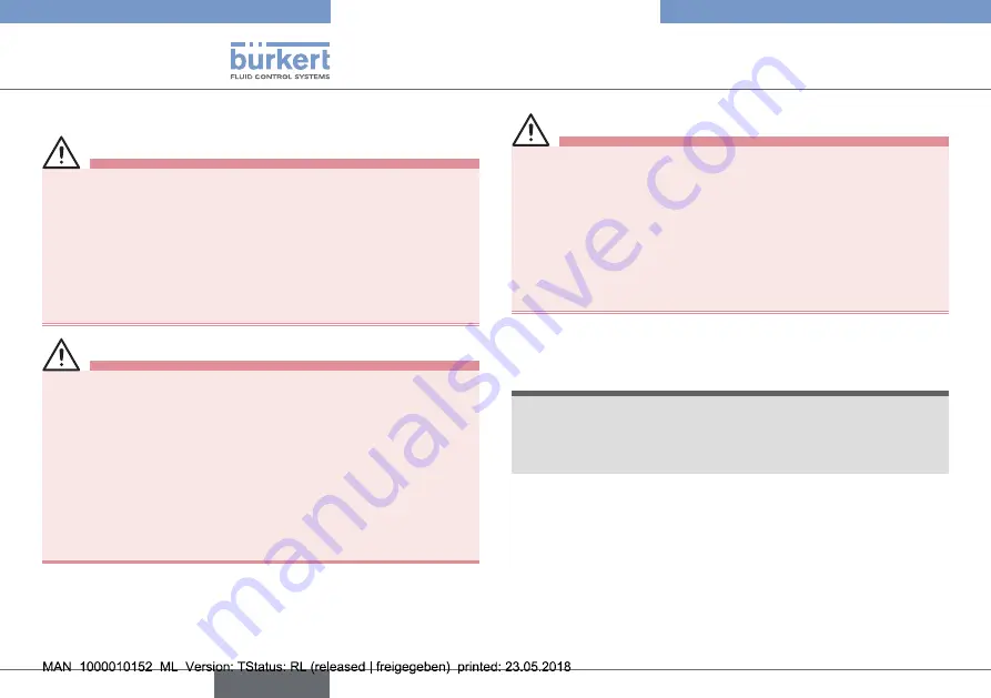 Burkert PTB 00 ATEX 2202 X Operating Instructions Manual Download Page 14