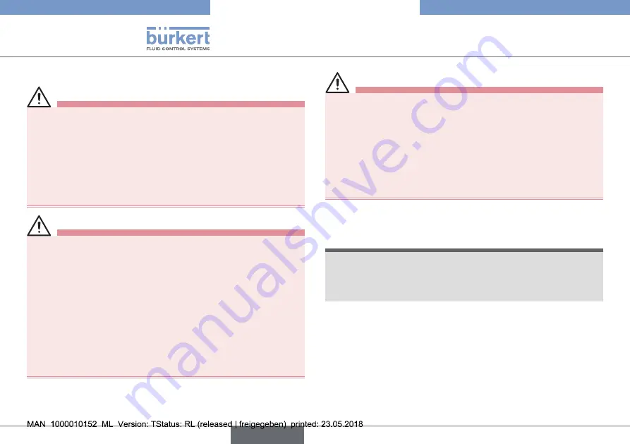 Burkert PTB 00 ATEX 2202 X Operating Instructions Manual Download Page 28