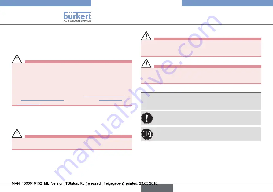 Burkert PTB 00 ATEX 2202 X Operating Instructions Manual Download Page 32