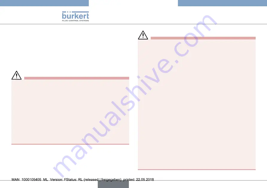 Burkert PTB 07 ATEX 2063 X Operating Instructions Manual Download Page 20