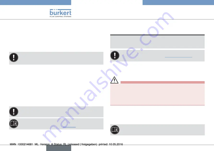 Burkert Robolux 2036 Quick Start Manual Download Page 16