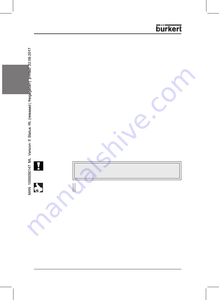 Bürkert 0911 Operating Instructions Manual Download Page 14