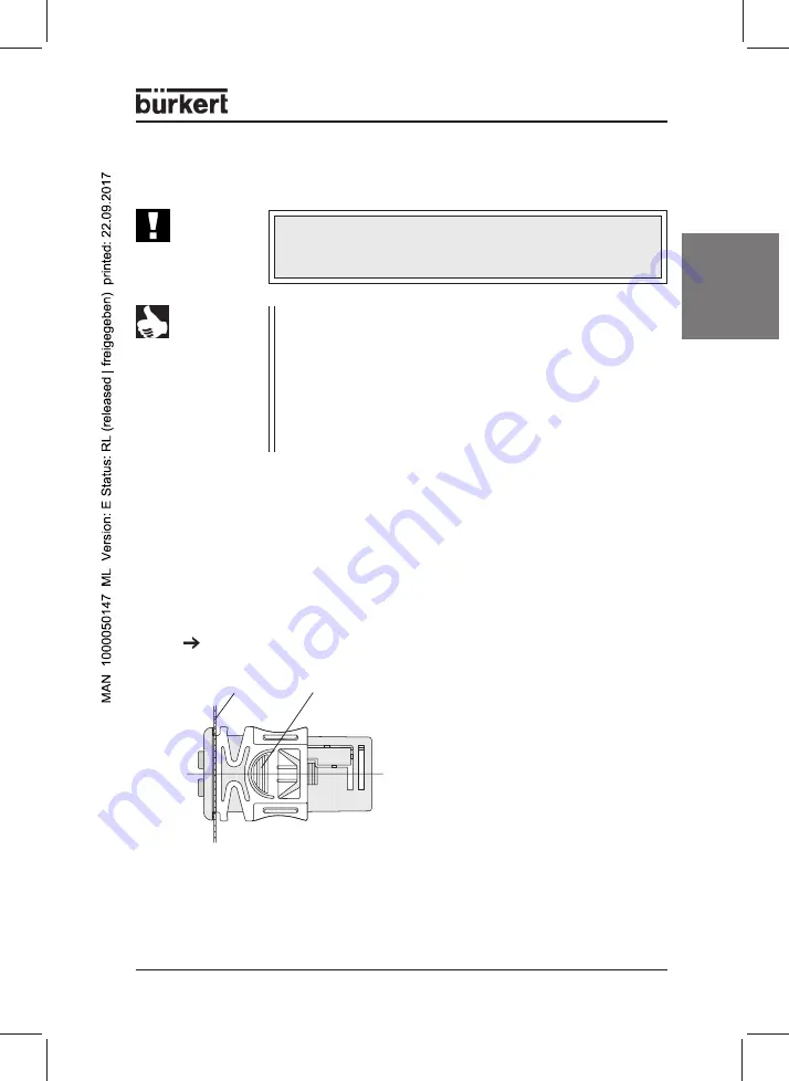 Bürkert 0911 Operating Instructions Manual Download Page 19