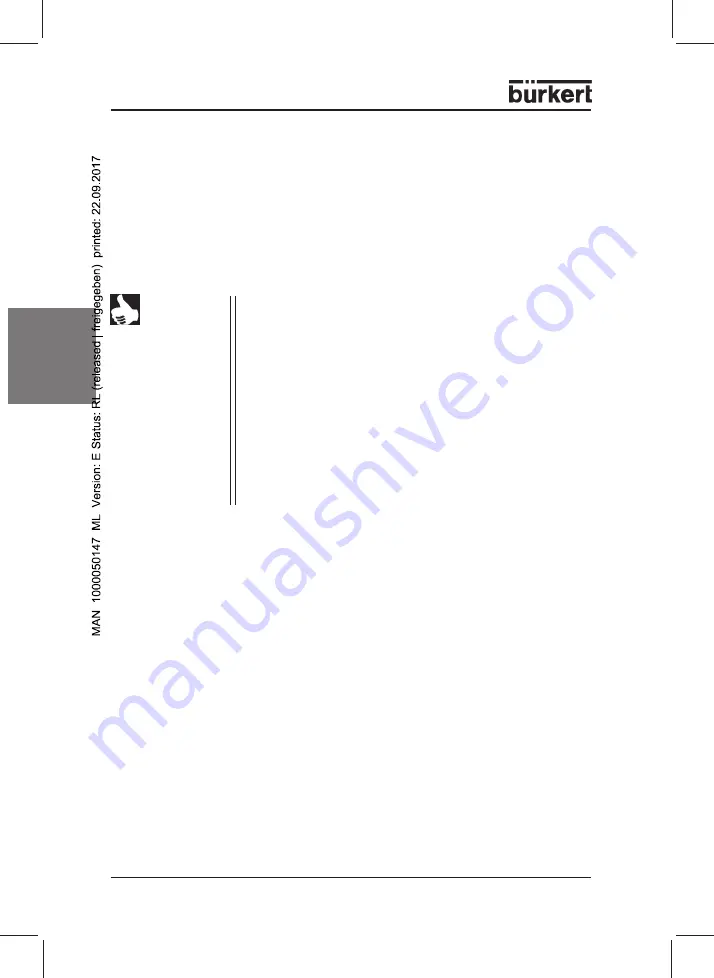 Bürkert 0911 Operating Instructions Manual Download Page 38