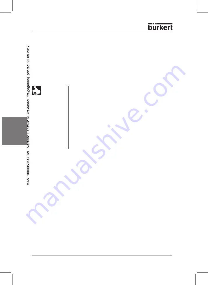 Bürkert 0911 Operating Instructions Manual Download Page 64