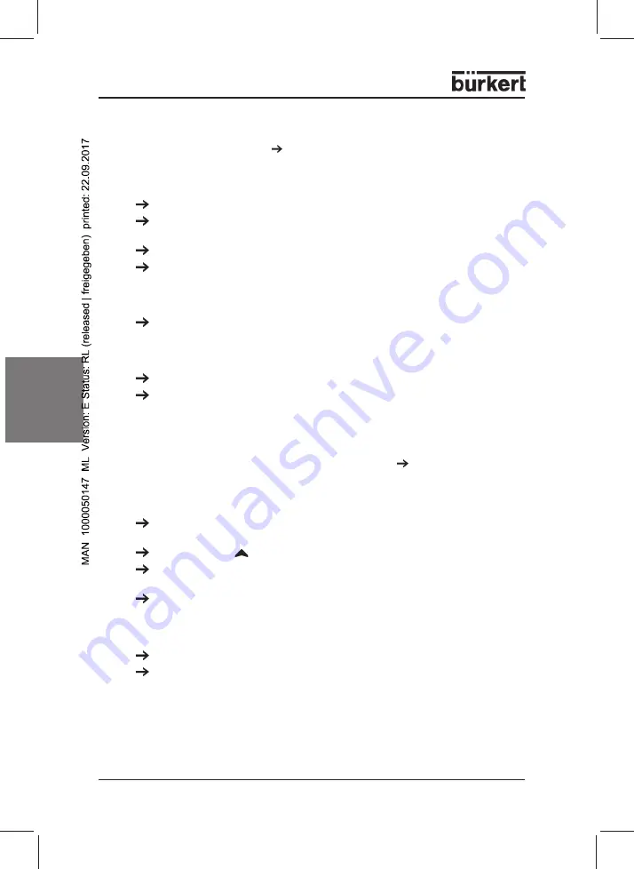 Bürkert 0911 Operating Instructions Manual Download Page 74