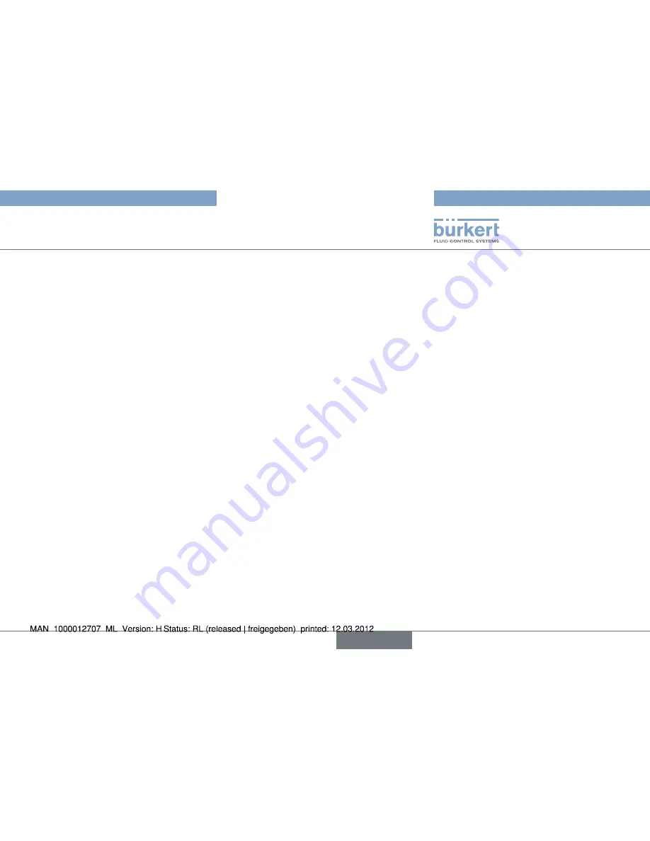 Bürkert 2012 Assembly Instructions Manual Download Page 43